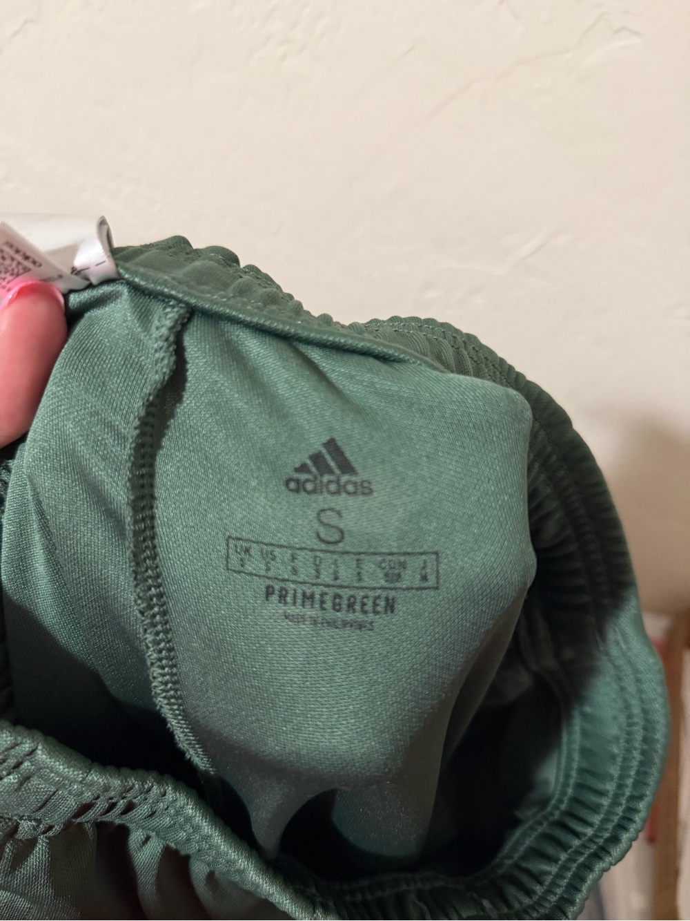 Adidas Men’s Green Track Pants with Side Stripes - Picture 3 of 4